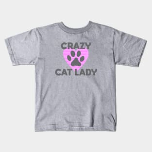 Crazy Cat Lady Kids T-Shirt